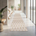 Custom Size Leilani Beige Runner Rug