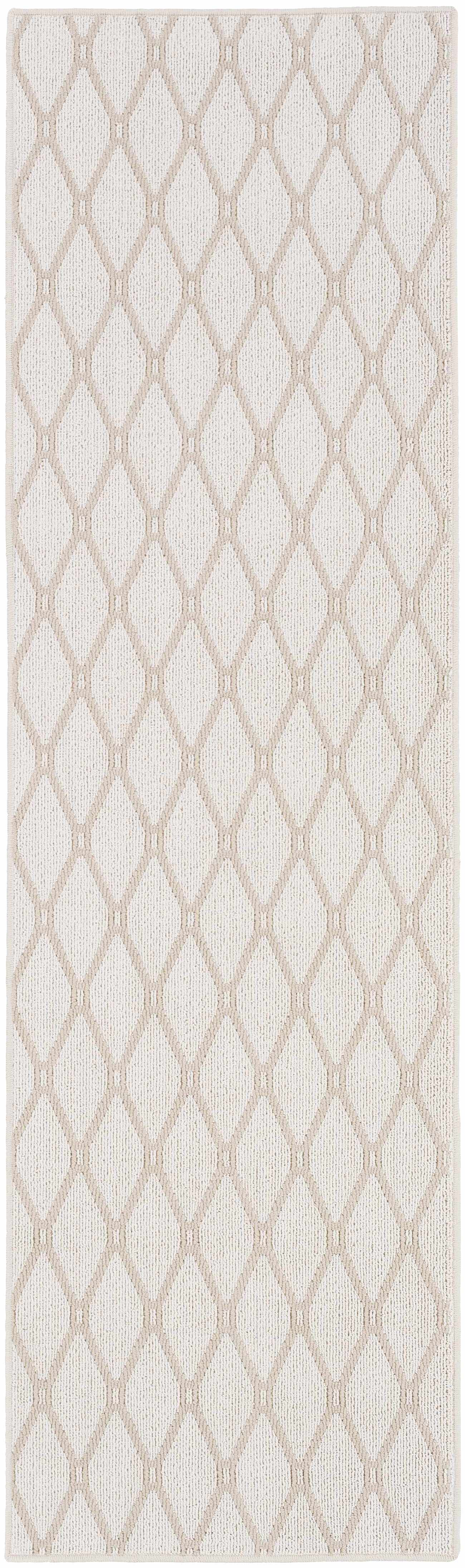 Custom Size Leilani Cream Runner Rug