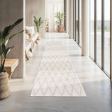 Custom Size Leilani Cream Runner Rug