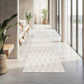 Custom Size Leilani Cream Runner Rug
