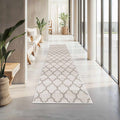 Custom Size Leora Off White Runner Rug