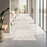 Custom Size Leora Beige Runner Rug