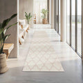 Custom Size Leora Beige Runner Rug