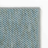 Custom Size Lucca Light Blue Textured Runner Rug