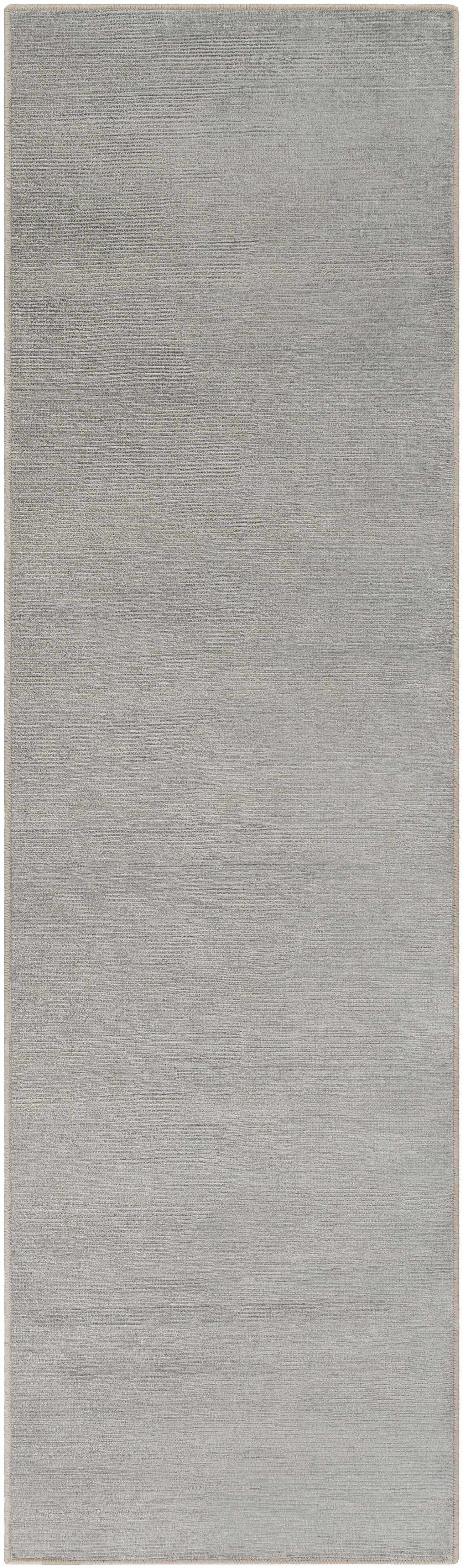 Custom Size Lori Light Gray Hand Loomed Runner Rug