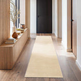 Custom Size Lori Beige Hand Loomed Runner Rug