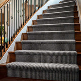 Custom Size Maeve Charcoal Runner Rug