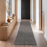 Custom Size Maeve Charcoal Runner Rug