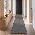 Custom Size Maeve Charcoal Runner Rug