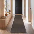 Custom Size Maeve Dark Brown Runner Rug
