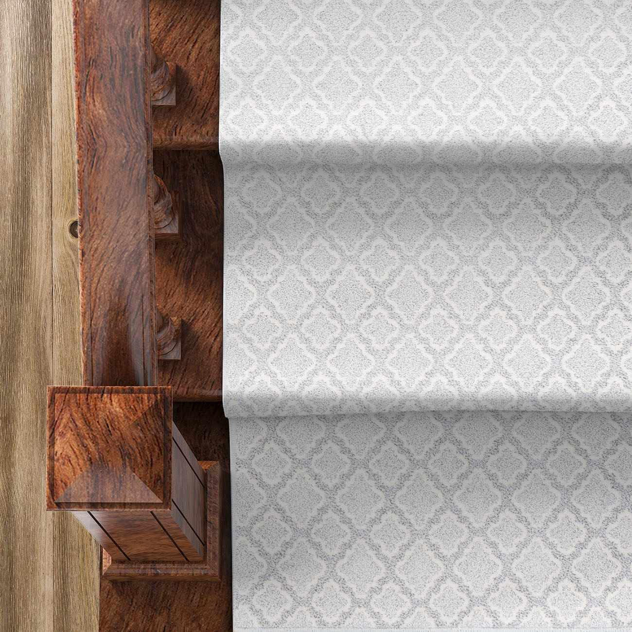 Custom Size Neil White Runner Rug