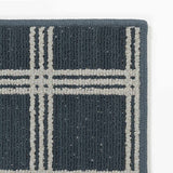Custom Size Oretha Navy Checkered Runner Rug