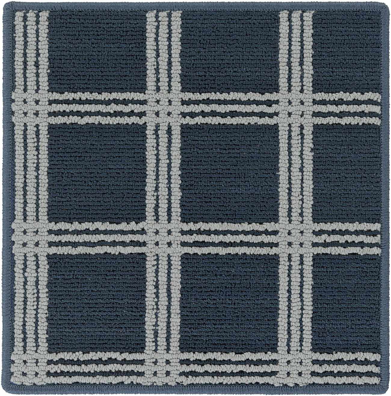 Custom Size Oretha Navy Checkered Runner Rug