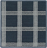 Custom Size Oretha Navy Checkered Runner Rug