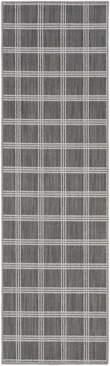 Custom Size Oretha Gray Checkered Runner Rug