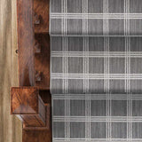 Custom Size Oretha Gray Checkered Runner Rug