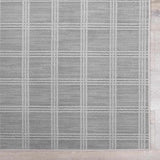 Custom Size Oretha Light Gray Checkered Runner Rug