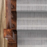 Custom Size Oretha Light Gray Checkered Runner Rug