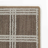 Custom Size Oretha Brown Checkered Runner Rug