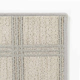 Custom Size Oretha Off White Checkered Runner Rug