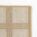 Custom Size Oretha Cream Checkered Runner Rug