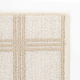 Custom Size Oretha Beige Checkered Runner Rug