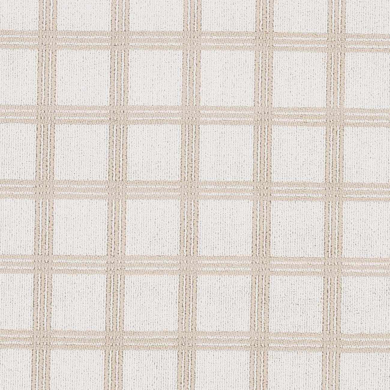 Custom Size Oretha Beige Checkered Runner Rug