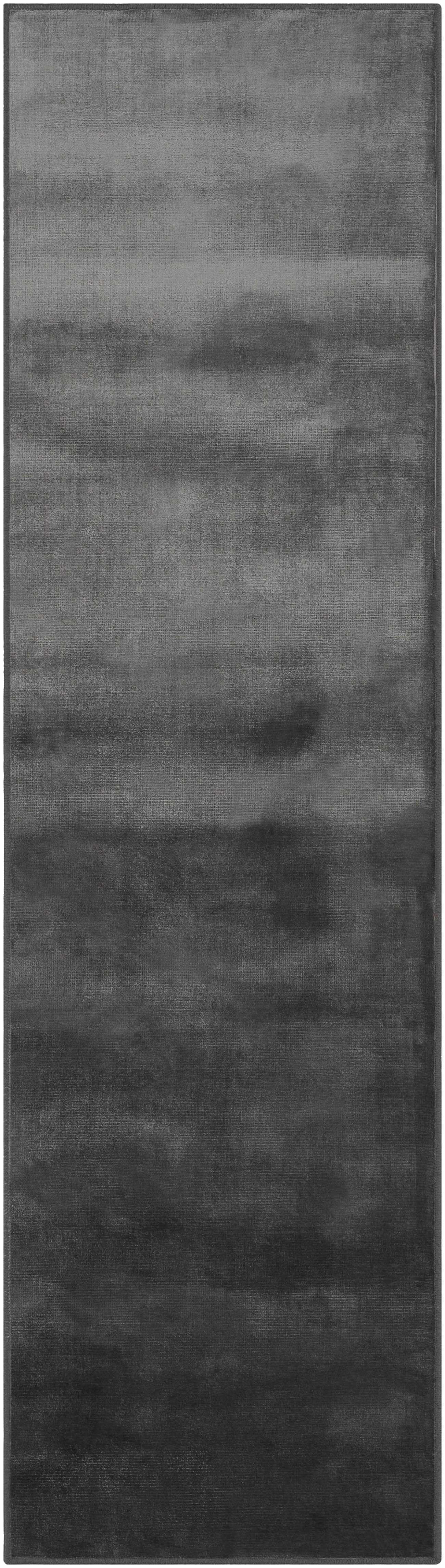 Custom Size Pamela Black Hand Loomed Runner Rug