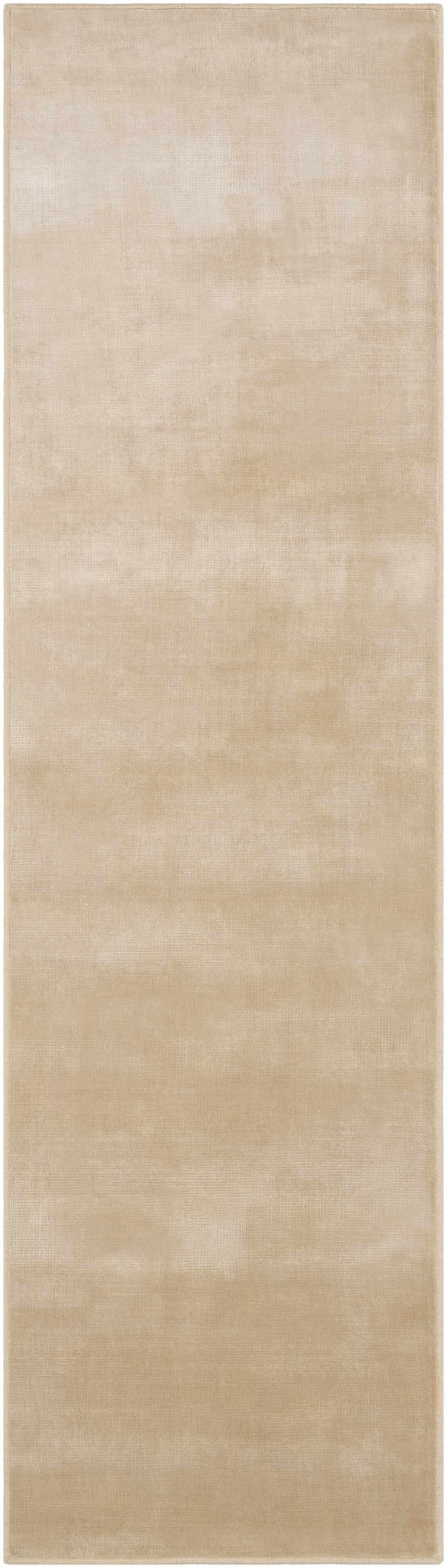 Custom Size Pamela Beige Hand Loomed Runner Rug
