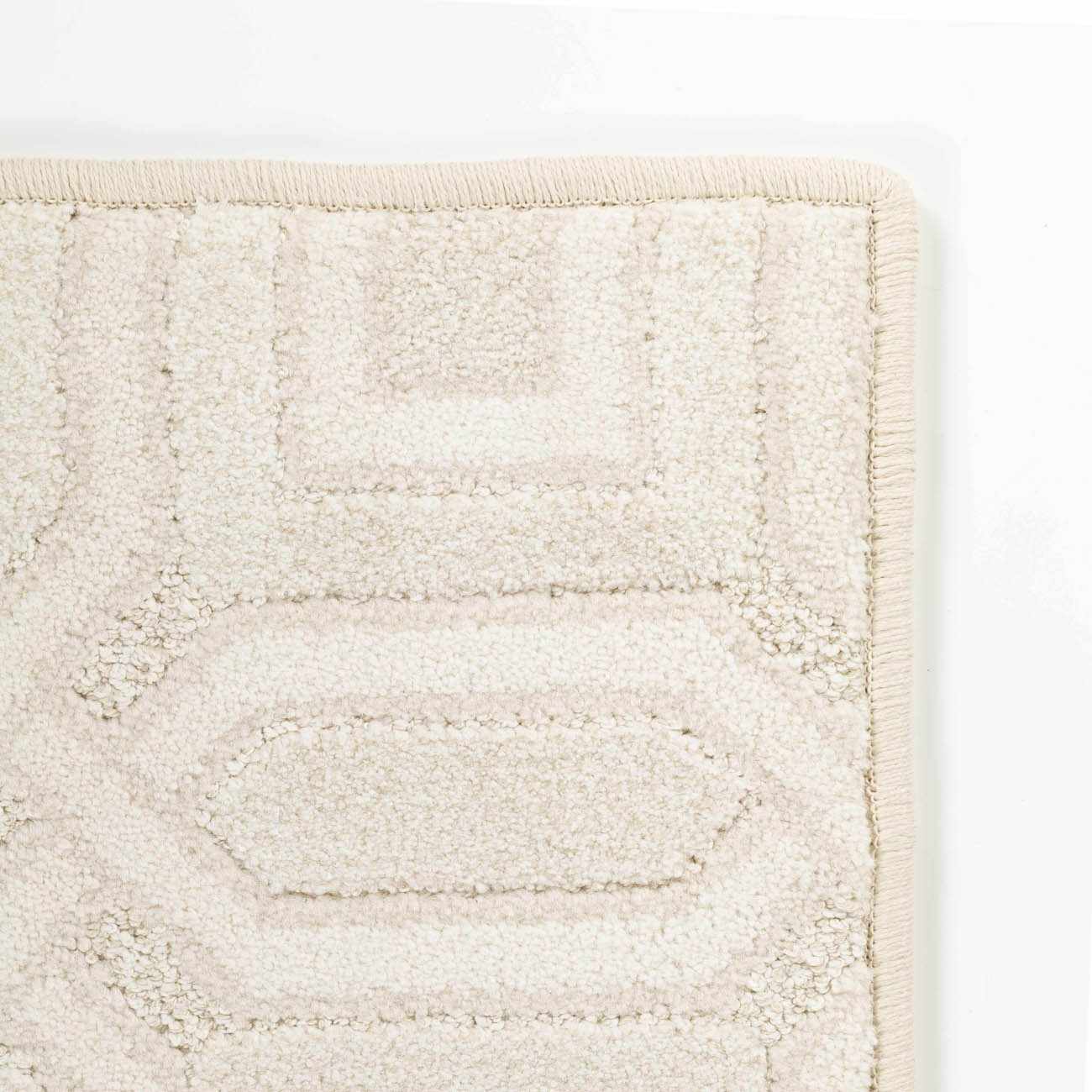 Custom Size Patrick Off White Geometric Runner Rug