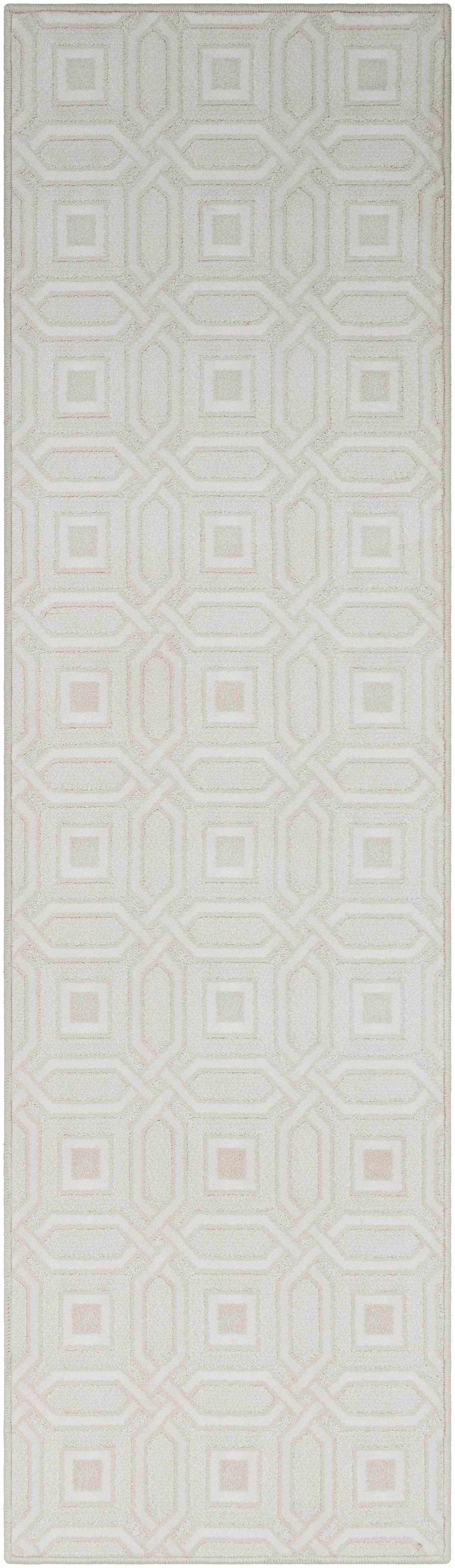 Custom Size Patrick Off White Geometric Runner Rug