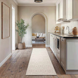 Custom Size Patrick Beige Geometric Runner Rug