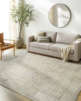 Sample Marlene Damask Light Brown Area Rug - Livabliss x Becki Owens
