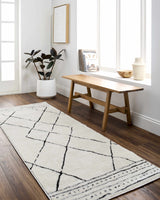 Keone Black & White Runner Rug