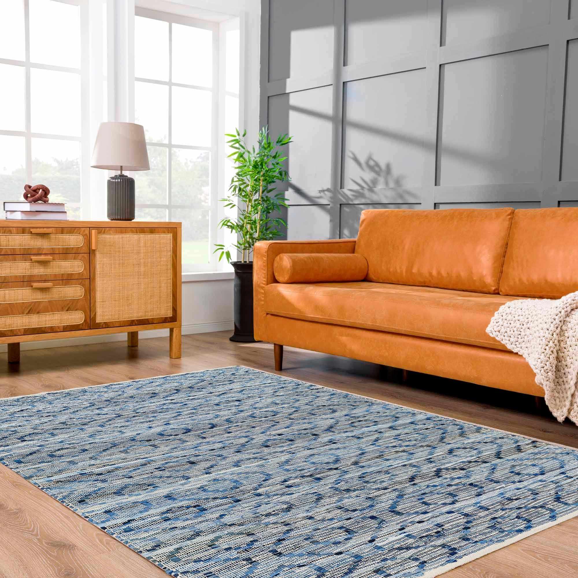 Sample Gurit Blue & Brown Area Rug