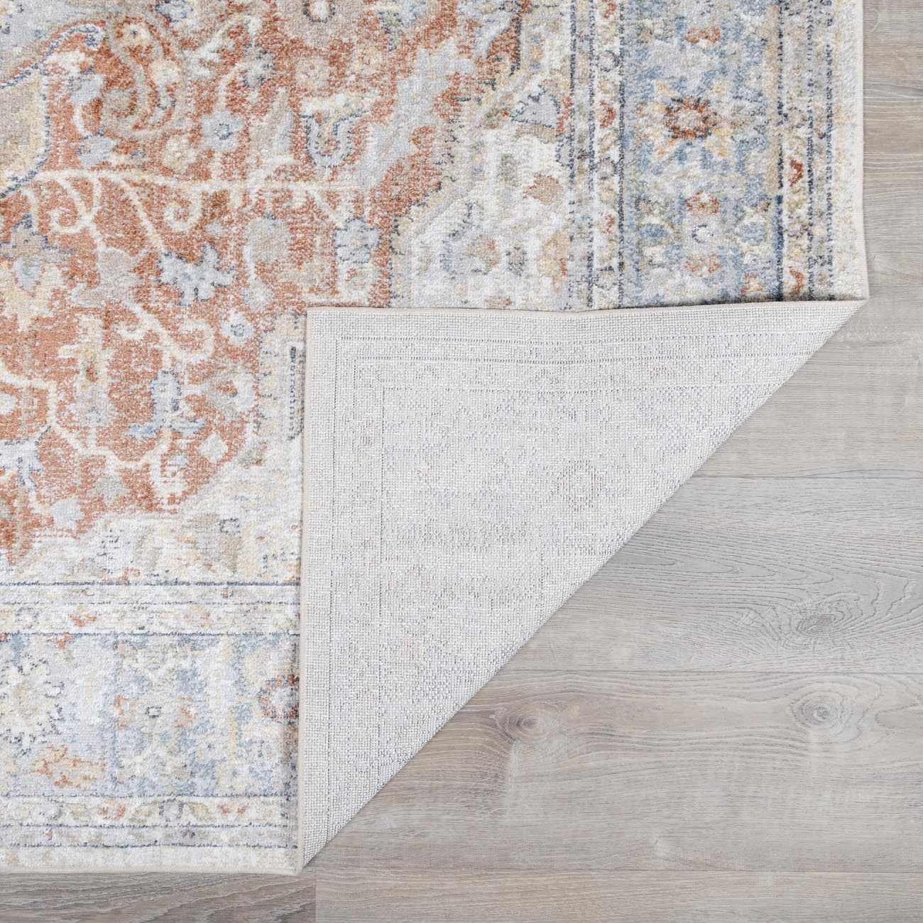 Emke Cream Washable Runner Rug