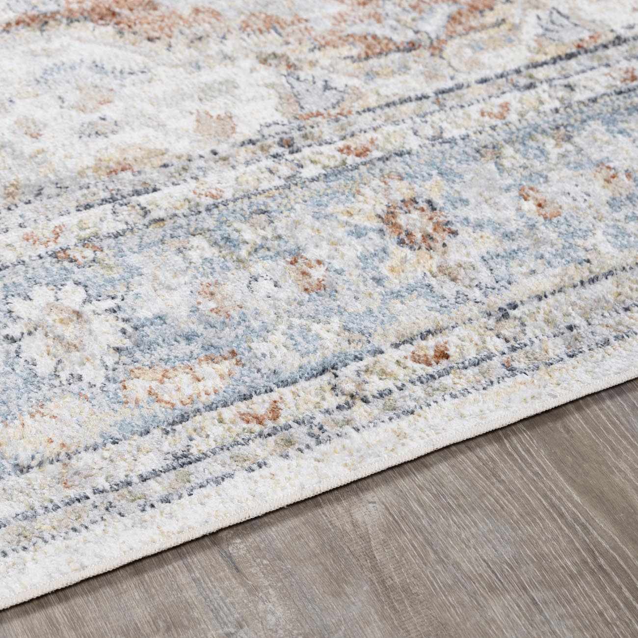 Emke Cream Washable Runner Rug