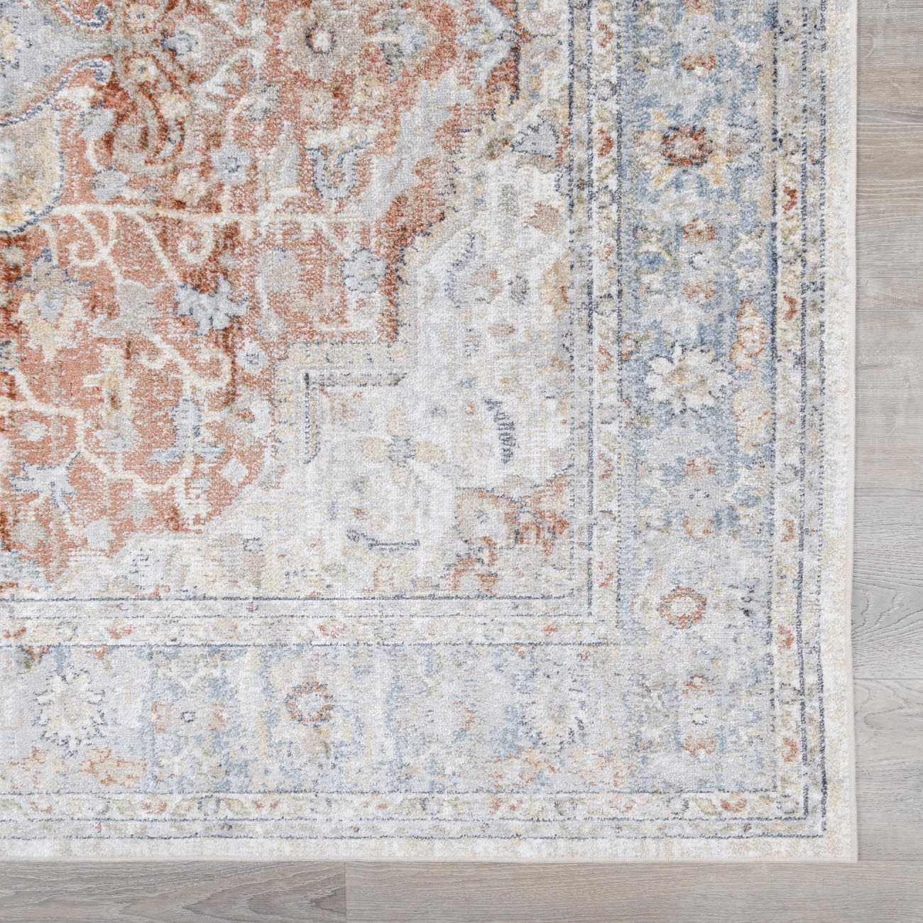 Emke Cream Washable Runner Rug