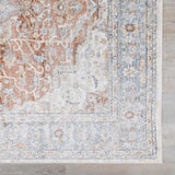 Emke Cream Washable Runner Rug