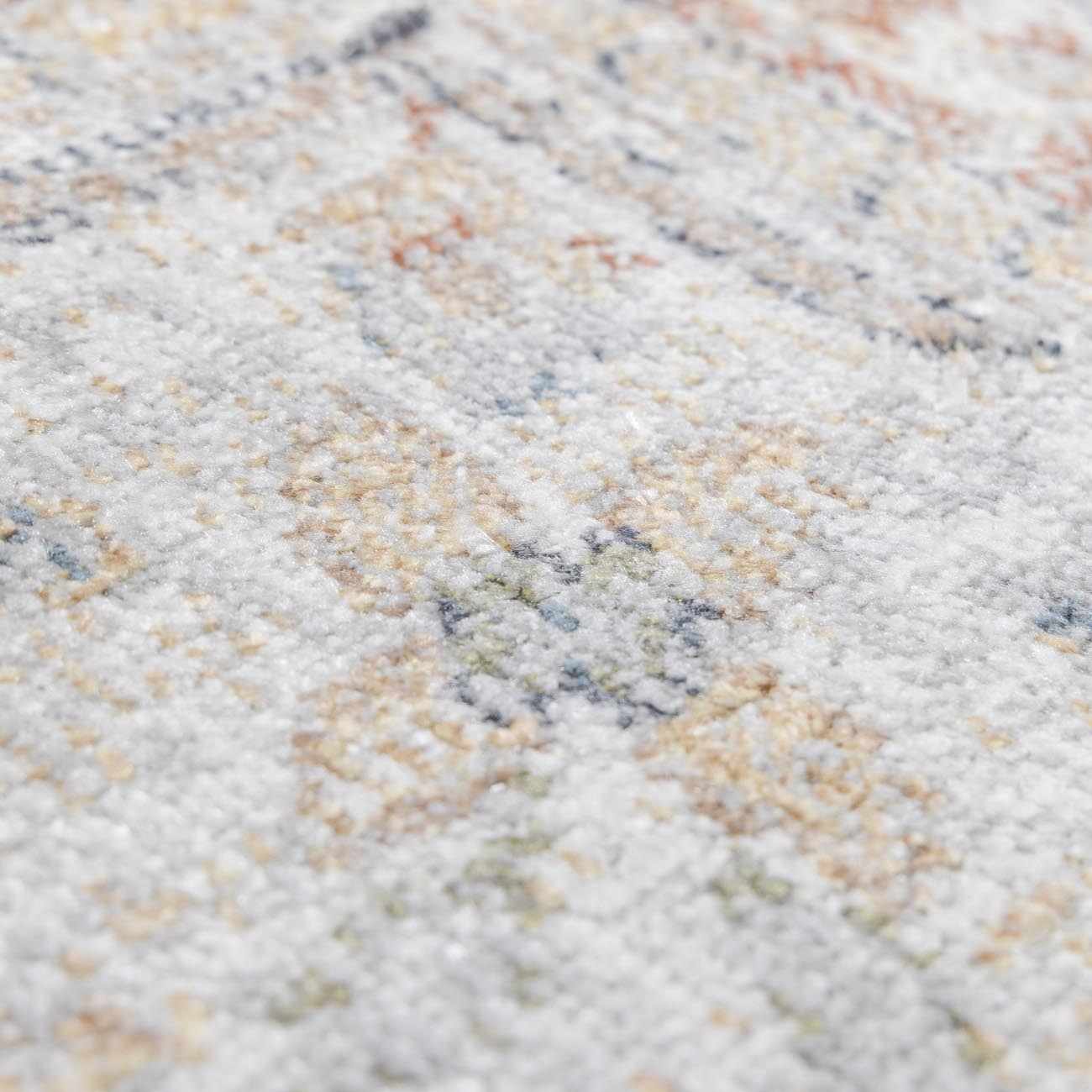 Emke Cream Washable Runner Rug