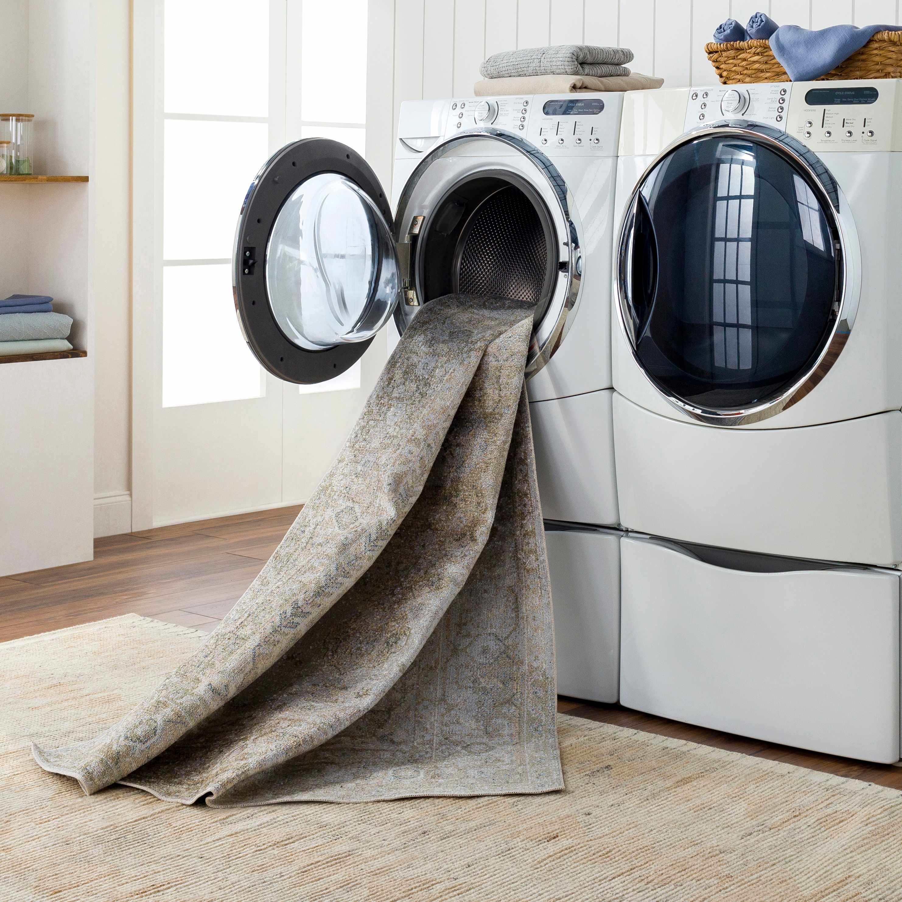Gael Cream Washable Runner Rug