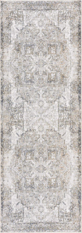 Olive Hera Washable Runner Rug