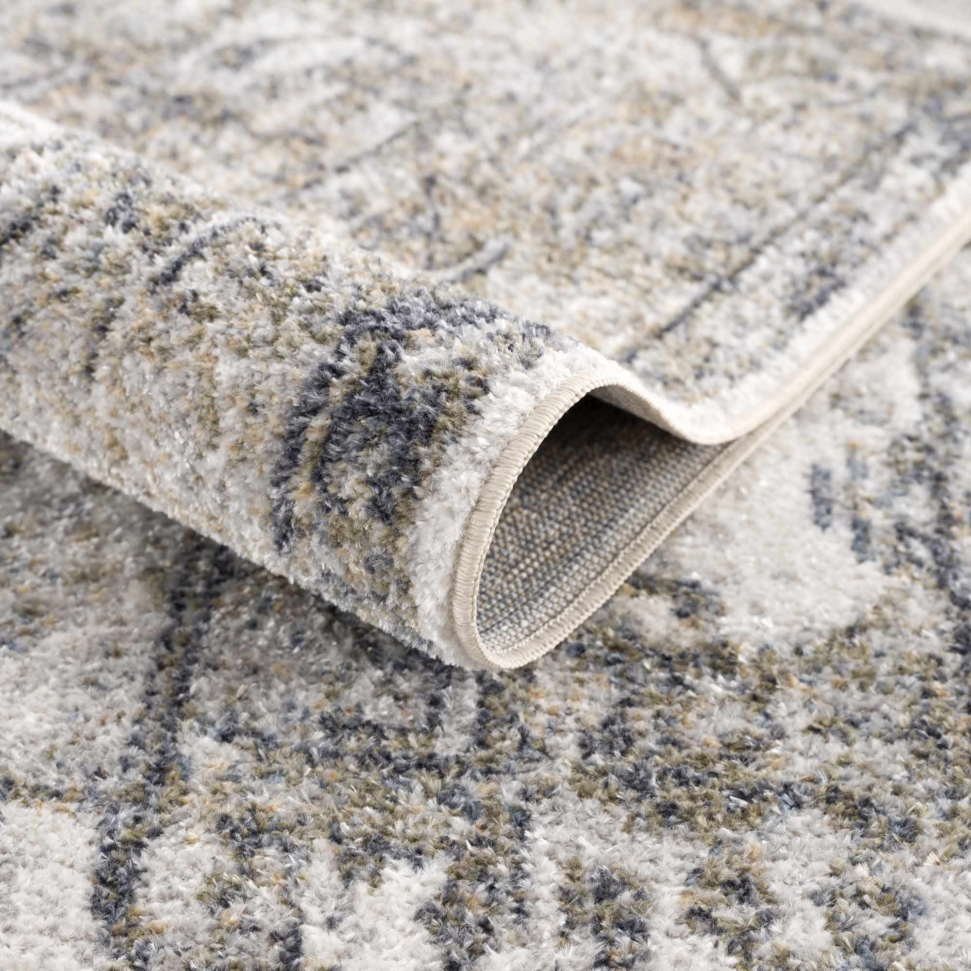 Olive Hera Washable Runner Rug
