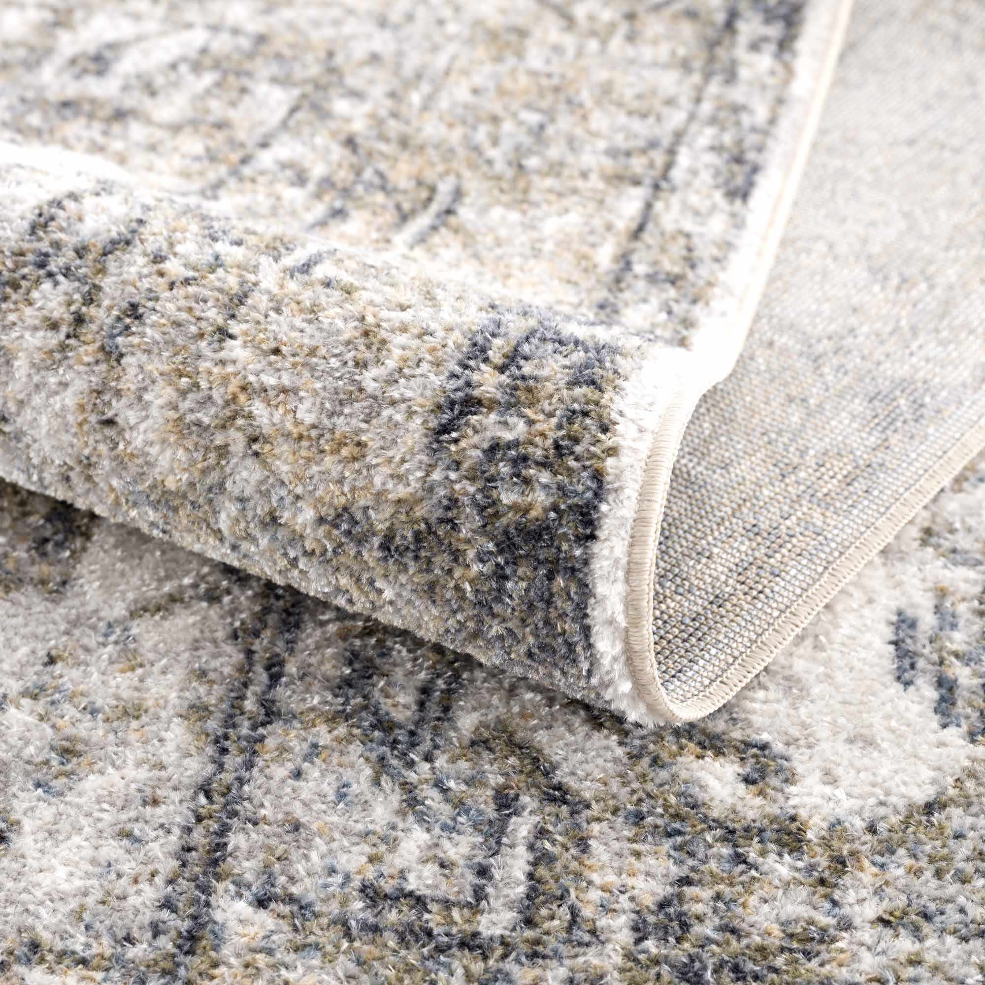 Olive Hera Washable Runner Rug