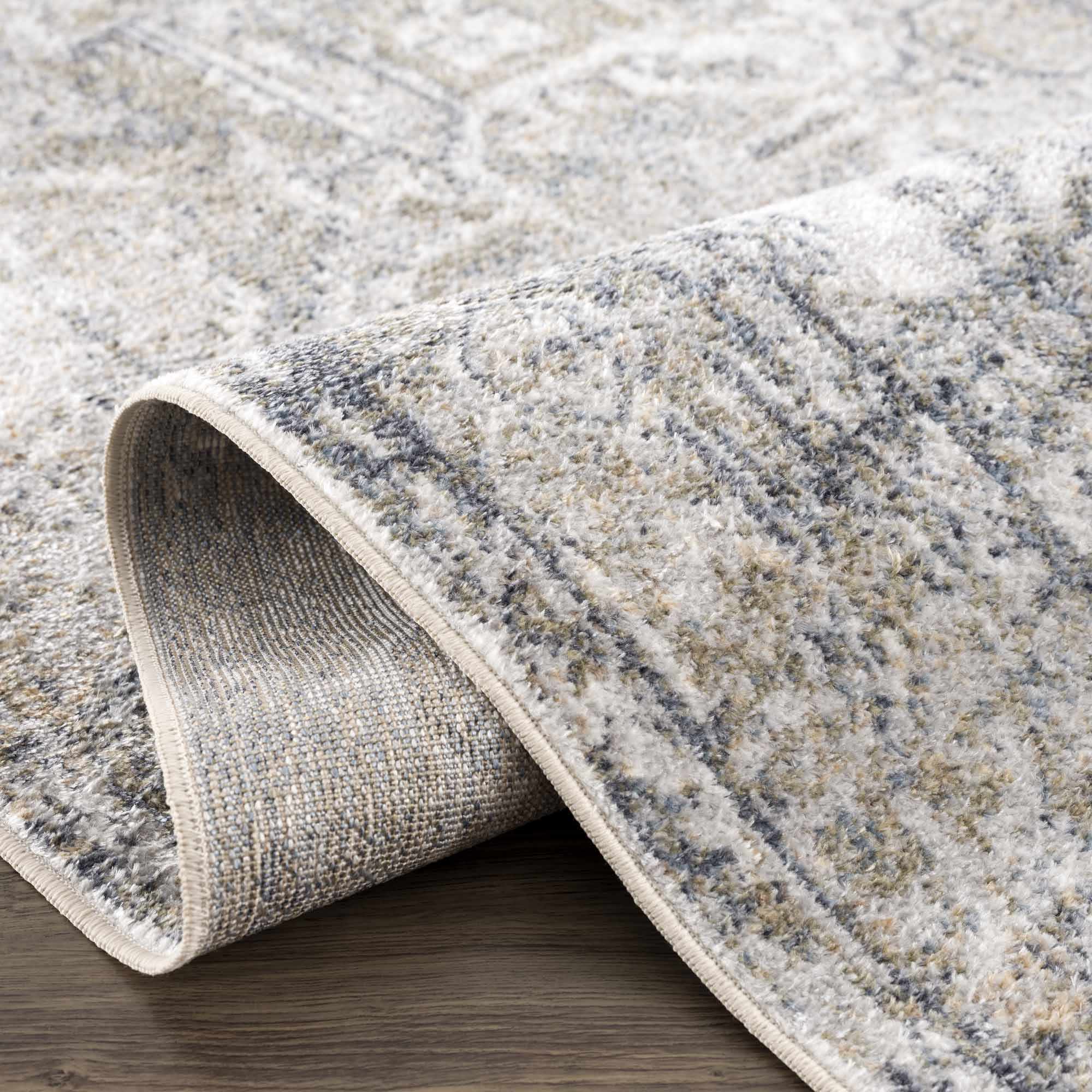 Olive Hera Washable Runner Rug
