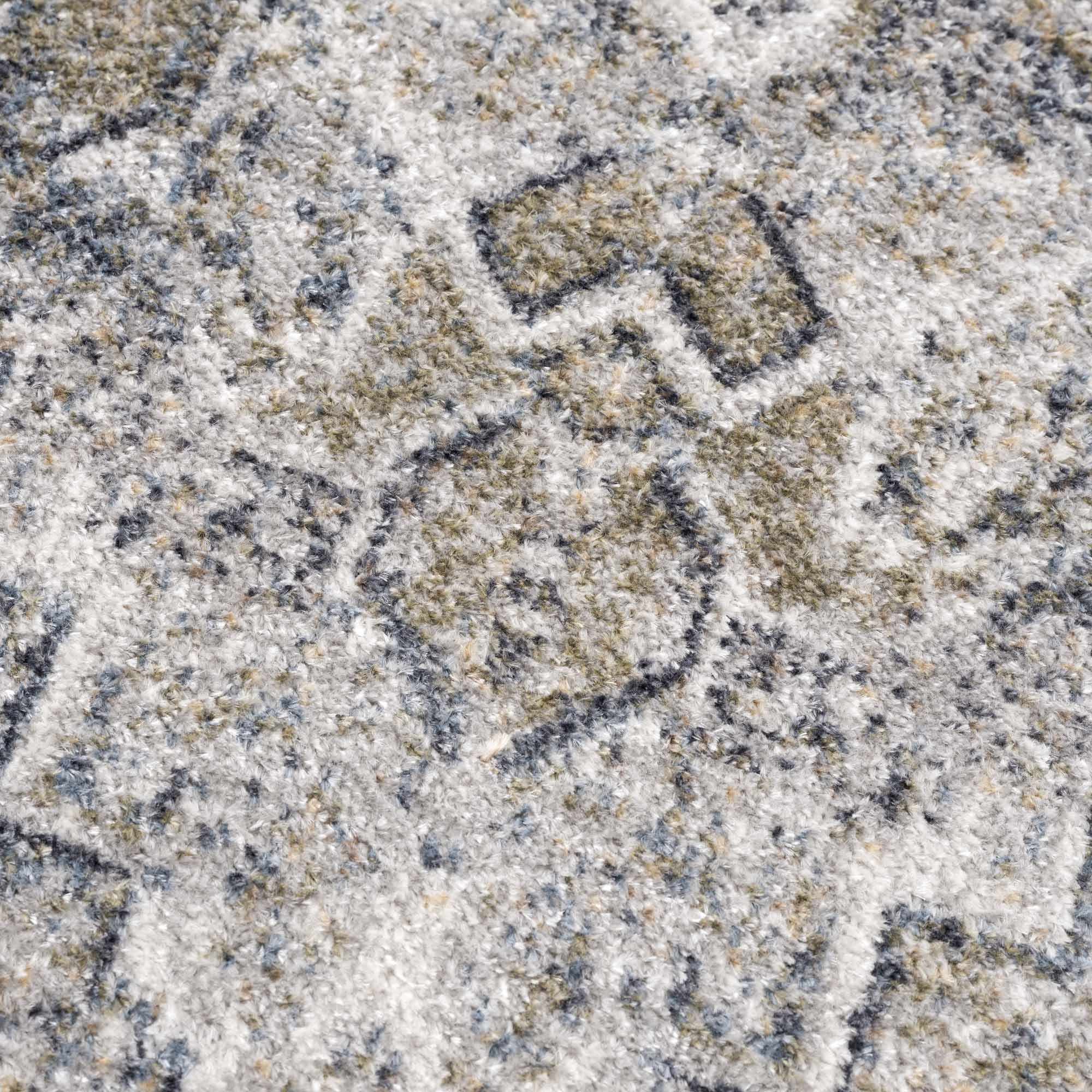 Olive Hera Washable Runner Rug