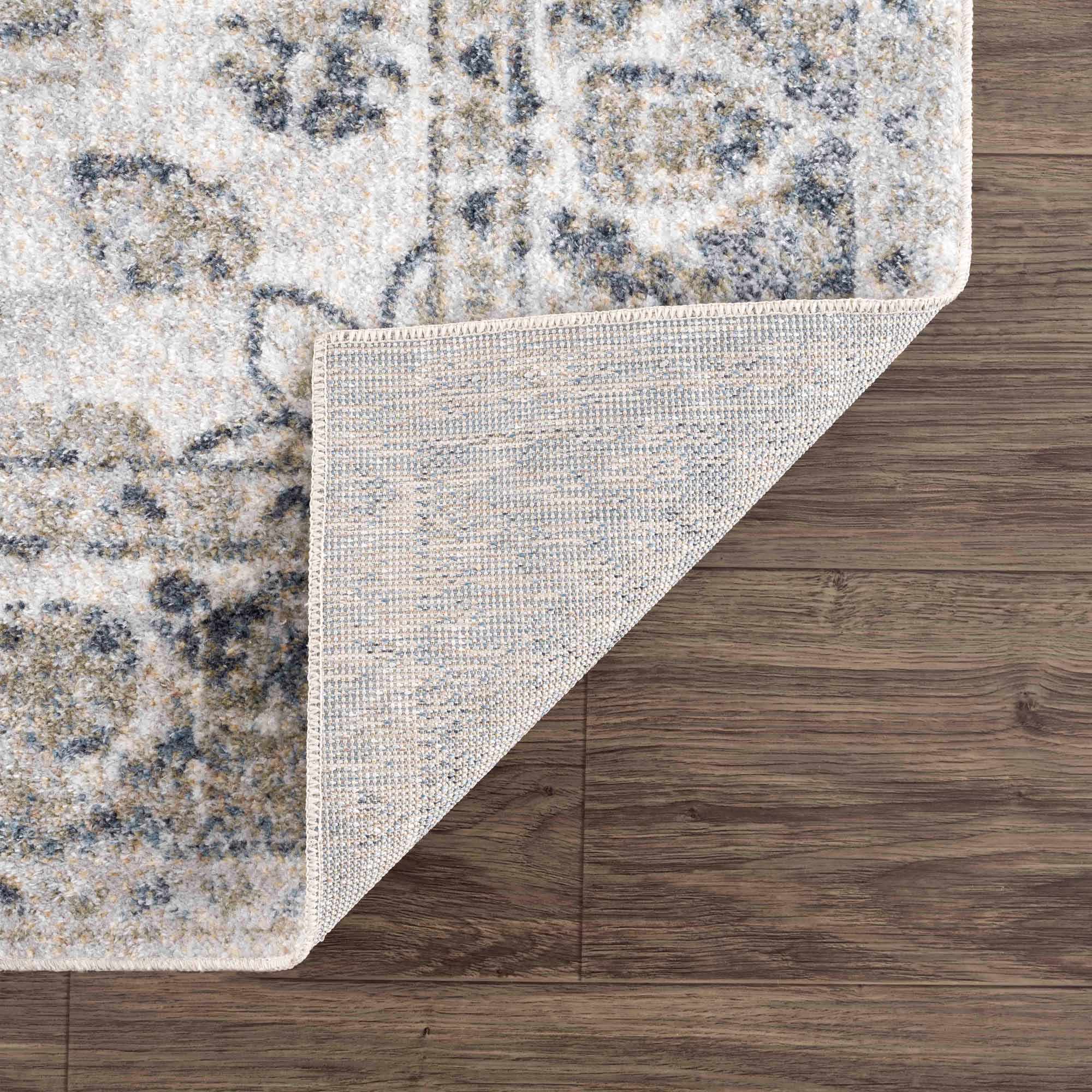 Rudo Blue Washable Runner Rug