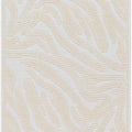 Keto Cream Zebra Print Runner Rug