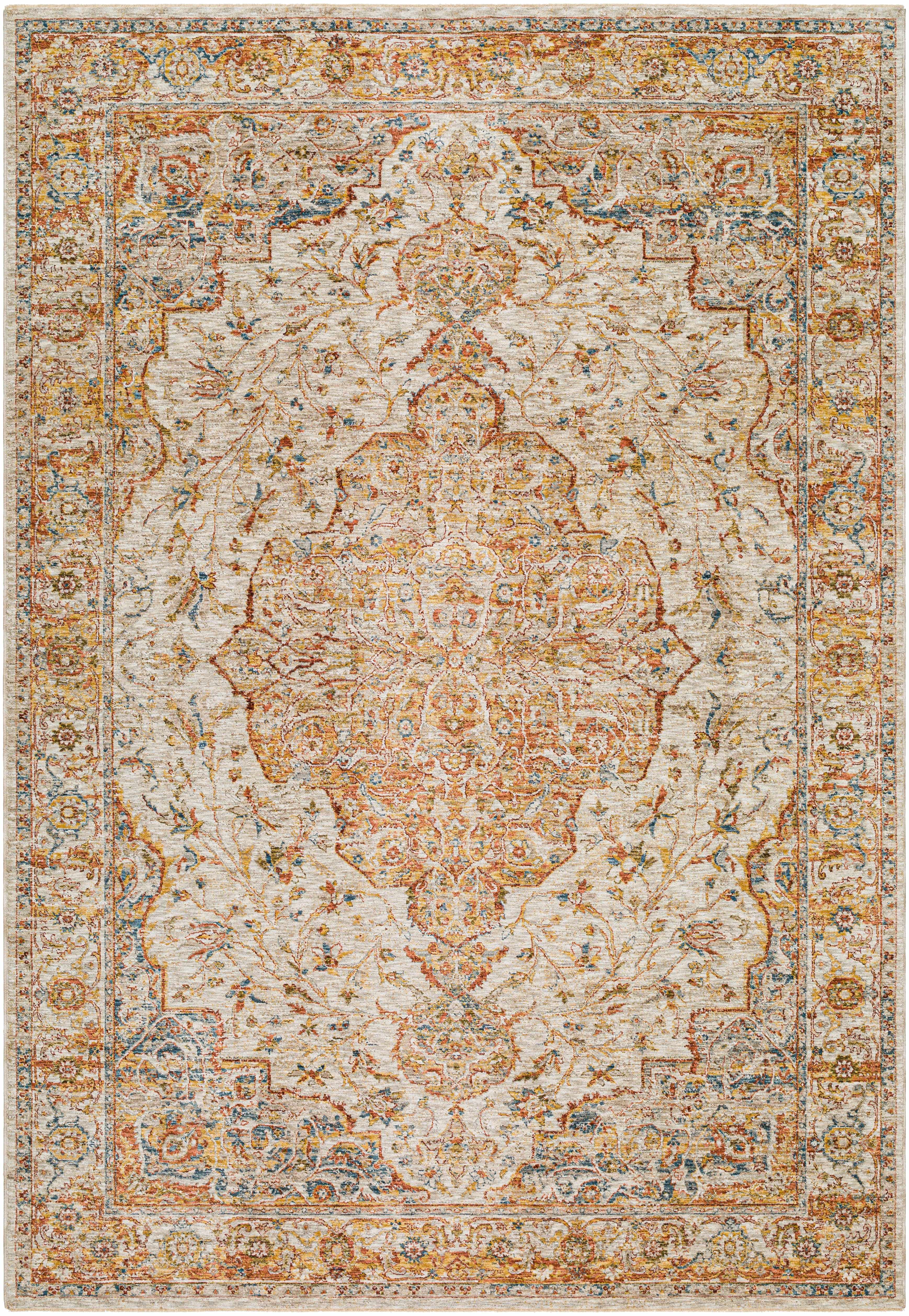 Aman Beige Runner Rug