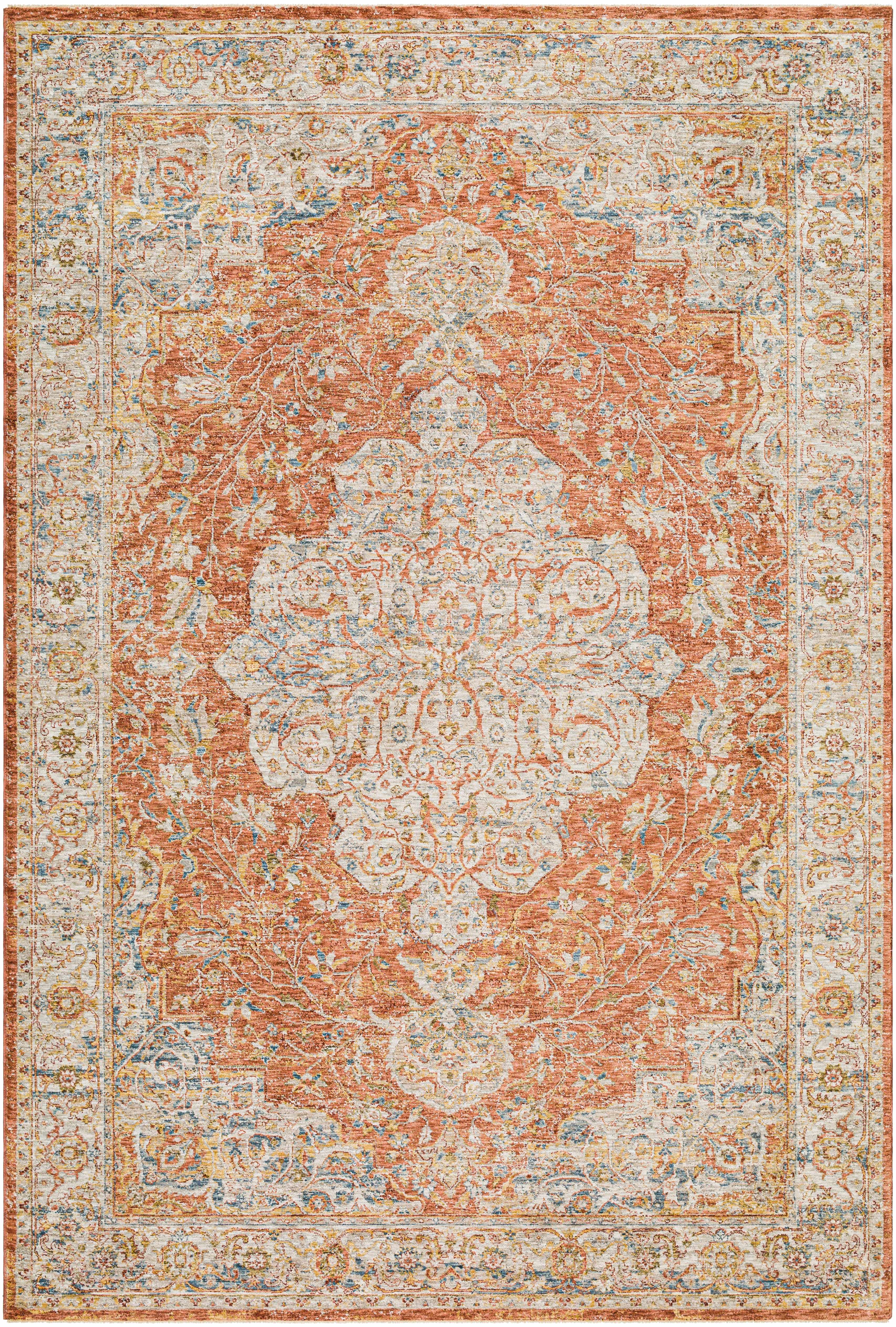 Aman Rust Runner Rug